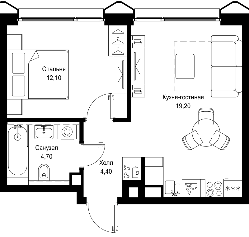 Продажа 1-комн квартиры в новостройке Москва г., Вишнёвая ул.,  к. 5
