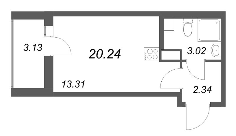 Продажа студии Санкт-Петербург г., Тамбасова ул.,  к. 2.2