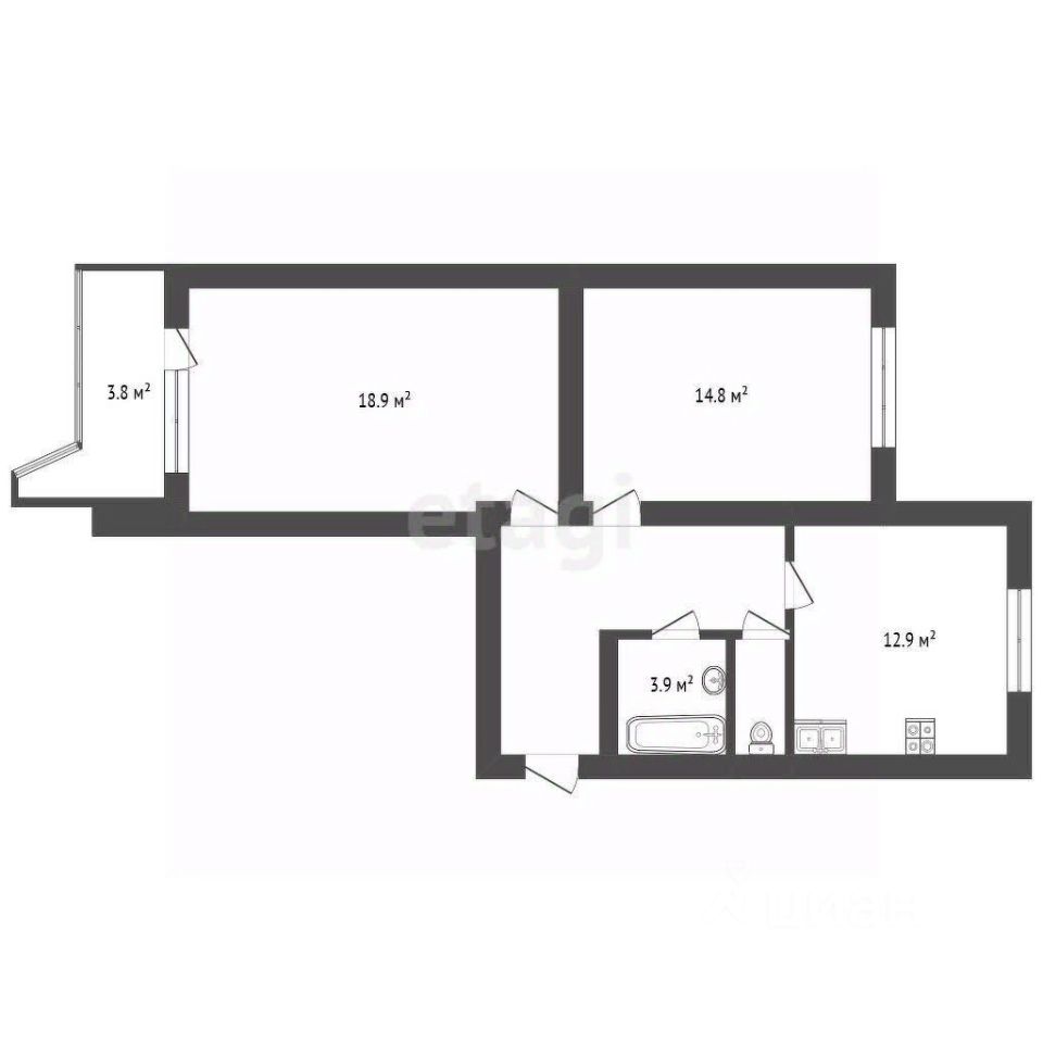 Продажа 2-комн квартиры на вторичном рынке Балаклавский проспект, 2К3