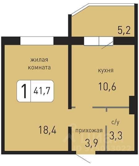 Продажа 1-комн квартиры на вторичном рынке Андреевка пгт, улица Жилинская