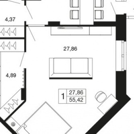 Продажа 1-комн квартиры в новостройке Апрелевка, ул Танкистов,  д. 4