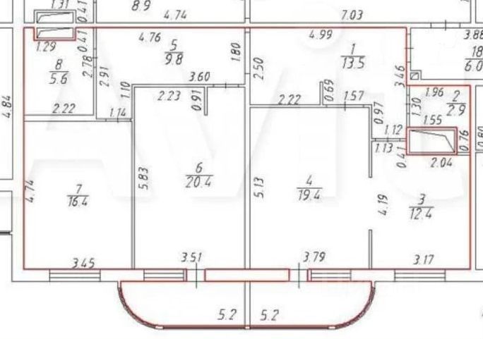 Продажа 3-комн квартиры на вторичном рынке шоссе Суздальское, 12к2