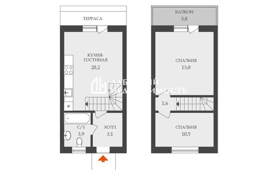 Продажа 2-комн квартиры на вторичном рынке Фёдоровское, 1-й Счастливый проезд,  д. 3