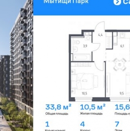 Продажа 1-комн квартиры на вторичном рынке Мытищи, 1-й Стрелковый пер,  д. 3А