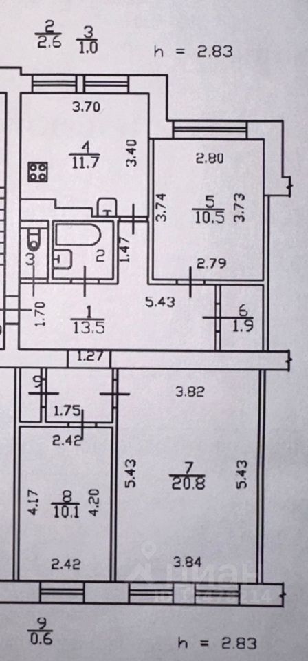 Продажа 3-комн квартиры на вторичном рынке Лиговский проспект, 120