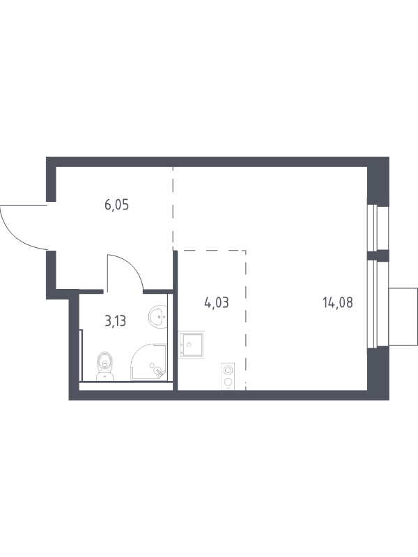 Продажа студии Балашиха г., Балашихинское ш.,  к. 8