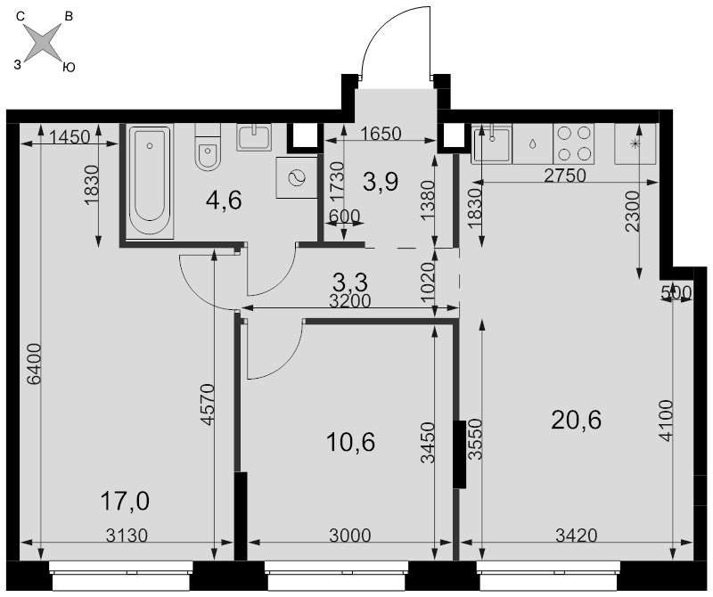 Продажа 2-комн квартиры в новостройке Новоостаповская ул,  к. 3