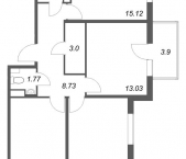Продать Квартиры в новостройке Стрельна п., Будённого пр-кт   5.5