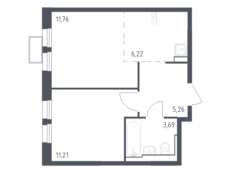 Продажа 1-комн квартиры в новостройке Мякинино д., 4-я Мякининская ул.,  к. 2
