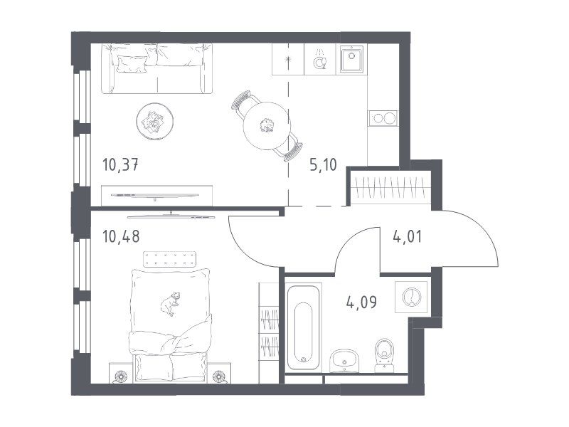 Продажа 1-комн квартиры в новостройке Королёв г., Тихонравова ул.,  к. 1