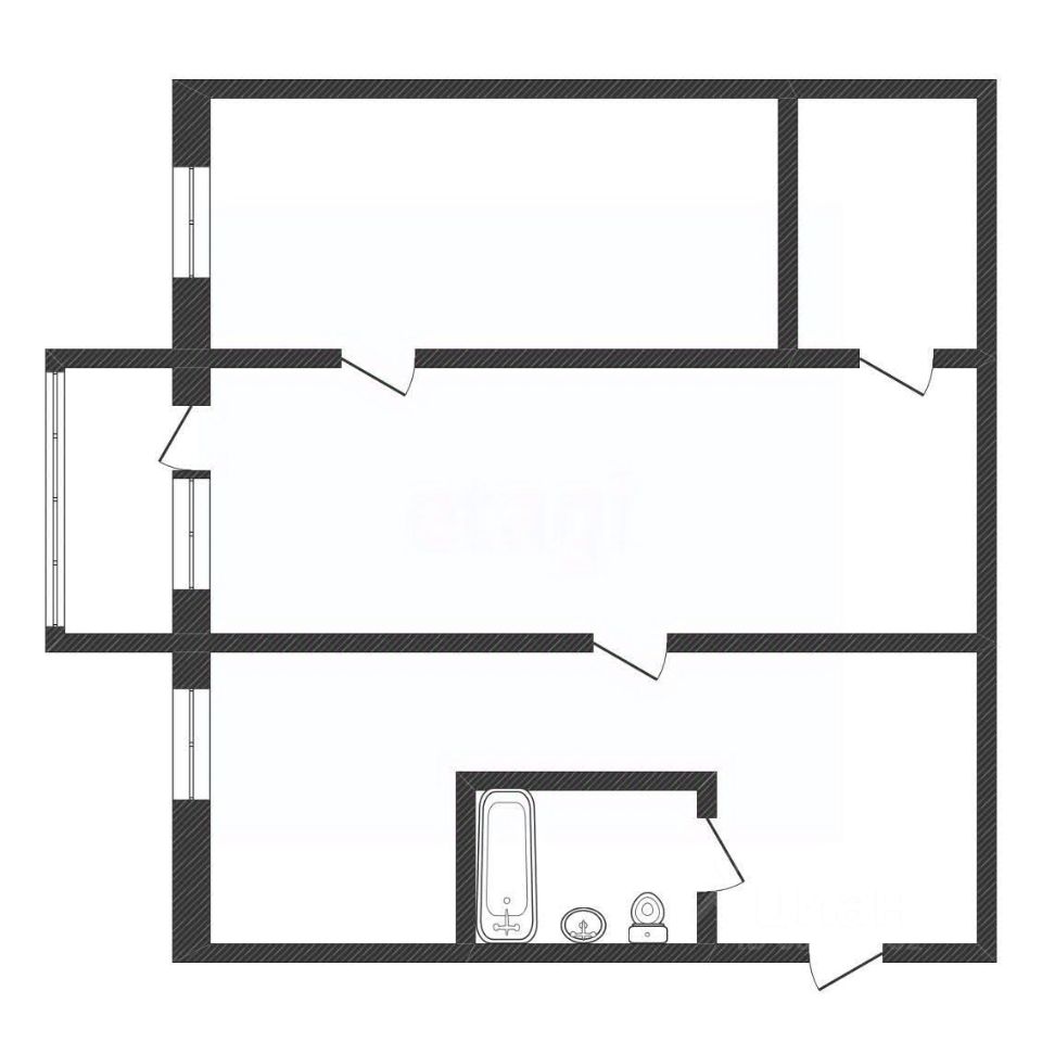 Продажа 2-комн квартиры на вторичном рынке Кириши, улица Мира, 7