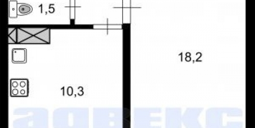 1-комн квартира Металлострой п, Центральная ул