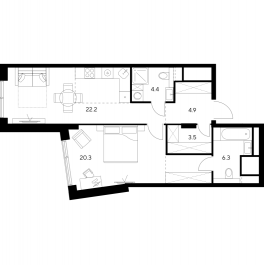 Продажа 1-комн квартиры в новостройке Москва г., Ярцевская ул., к. 1 Продажа 1-комн квартиры в новостройке Москва г., Ярцевская ул., к. 1