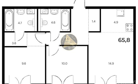 Продажа 2-комн квартиры на вторичном рынке Красноармейская 12-я ул,  д. 26 с1