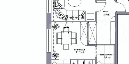 3-комн квартира Новоалексеевская улица, 18К1