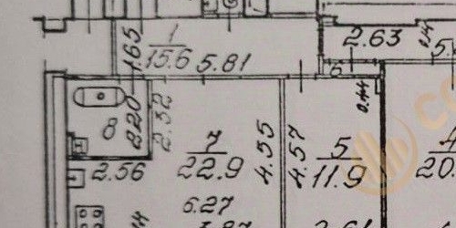 3-комн квартира улица Большая Зеленина, 29Б