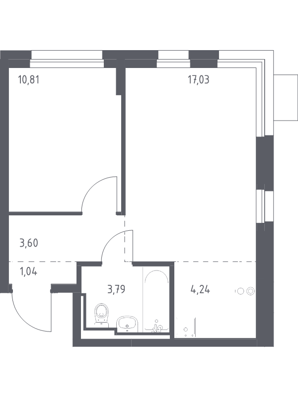 Продажа 1-комн квартиры в новостройке Ям с., Новая ул.,  к. 7.1
