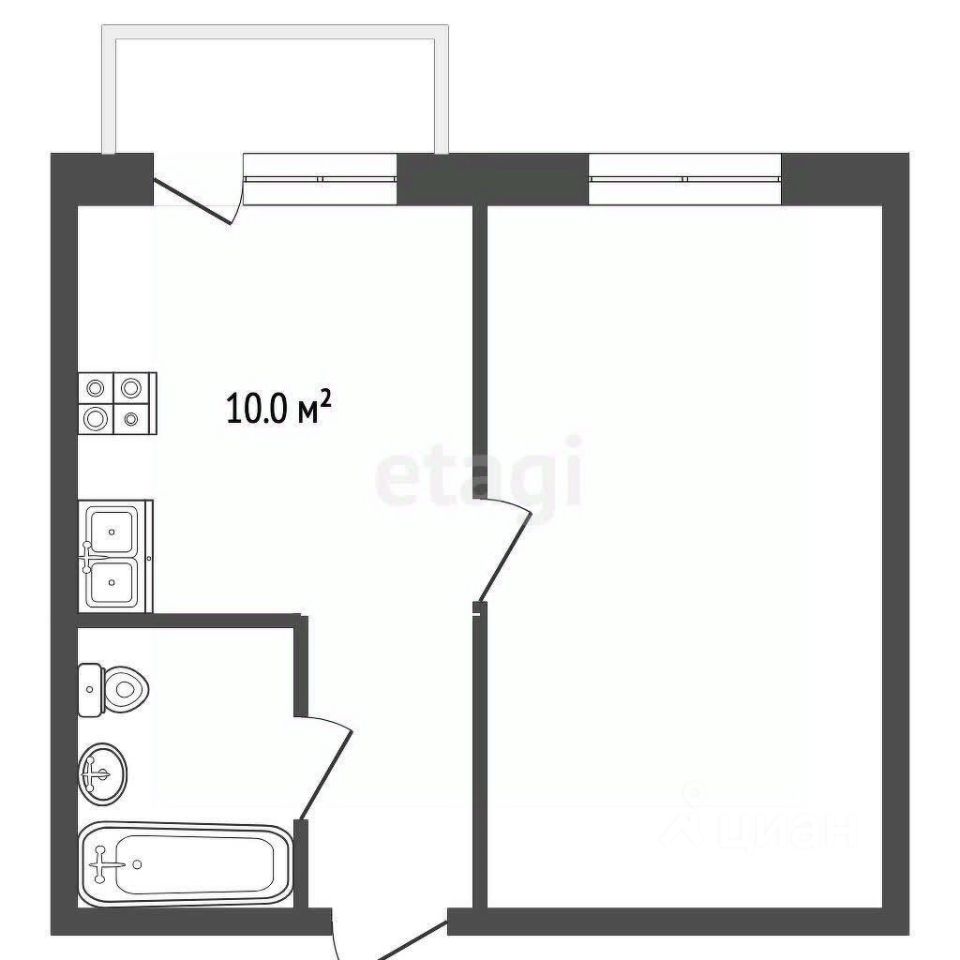 Продажа 1-комн квартиры на вторичном рынке Осенняя улица, 14