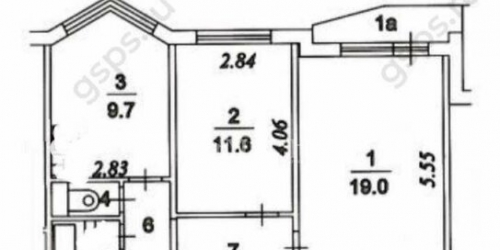 2-комн квартира Русанова проезд,  д. 5