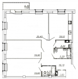Продажа 3-комн квартиры на вторичном рынке Адмирала Лазарева наб.,  д. 14