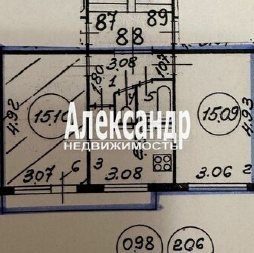 2-комн квартира проспект Славы,  д. 28