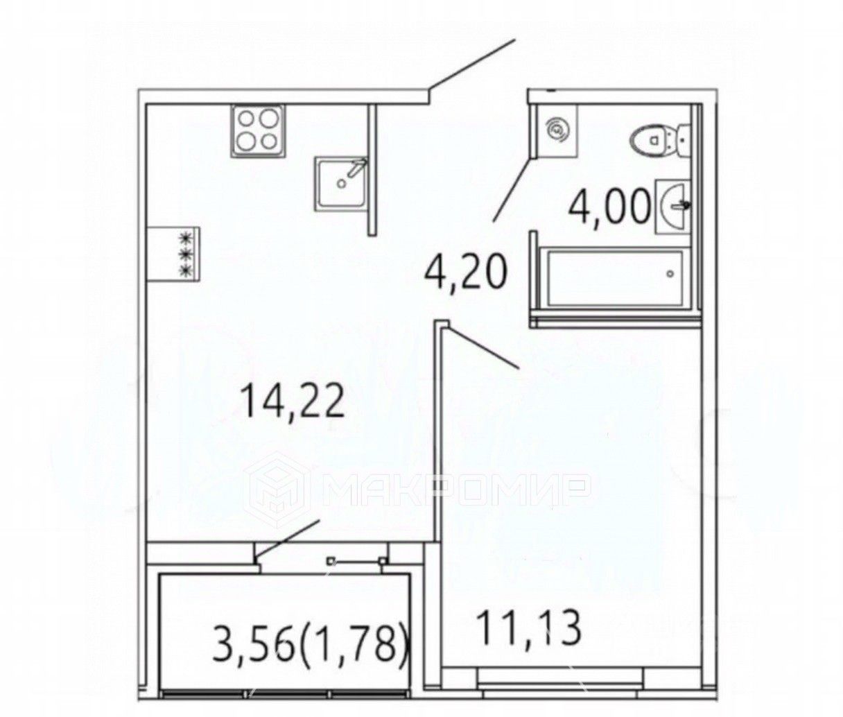 Аренда 1-комн квартиры на вторичном рынке улица Плесецкая, 24