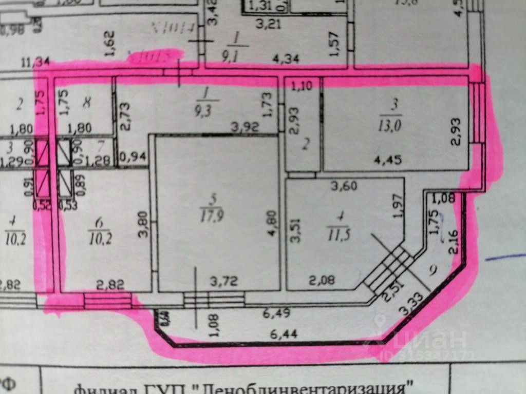 Продажа 3-комн квартиры на вторичном рынке Мурино, Новая улица, 7