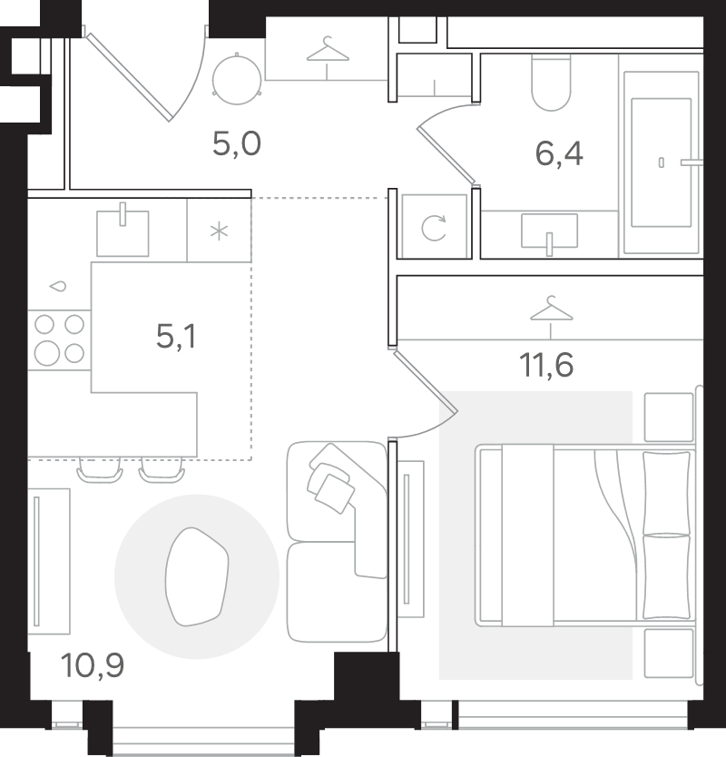Продажа 1-комн квартиры в новостройке Москва г., Большая Тульская ул.,  к. А