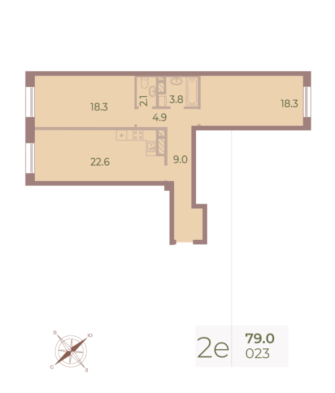 Продажа 2-комн квартиры в новостройке Санкт-Петербург г., Петровский пр-кт,  к. 6