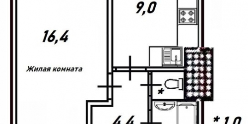 1-комн квартира пр-кт Сизова,  д. 21