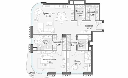 Продажа 2-комн квартиры на вторичном рынке Толмачевский Б. пер,  д. 5 к1