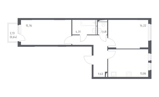 Продажа 2-комн квартиры на вторичном рынке Любучанская ул,  д. 1