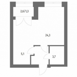 Продажа 1-комн квартиры на вторичном рынке улица Академика Константинова,  д. 1 к1 с1