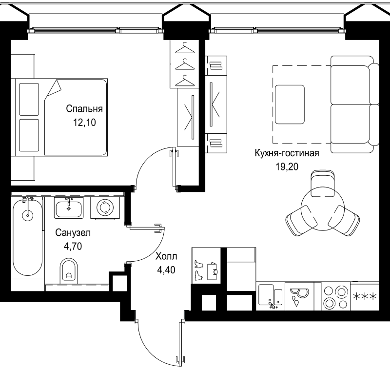 Продажа 1-комн квартиры в новостройке Москва г., Вишнёвая ул.,  к. 5