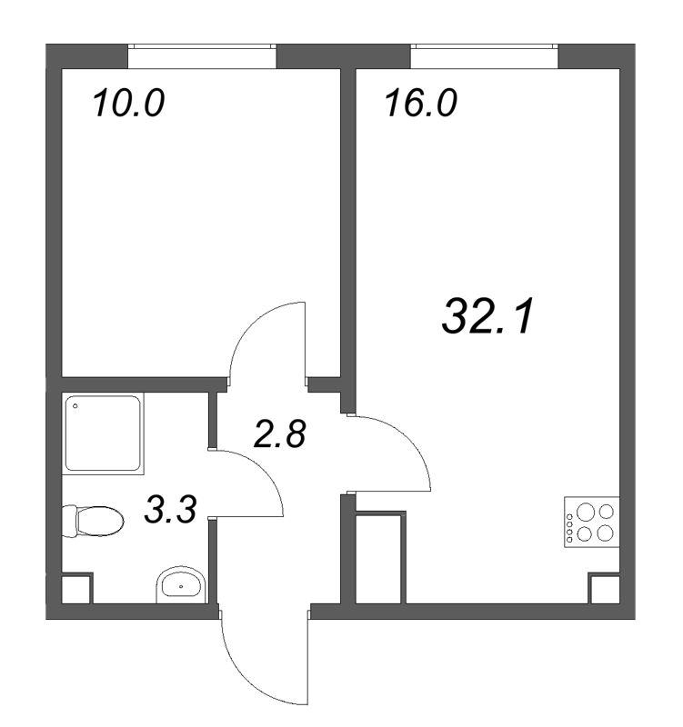 Продажа 1-комн квартиры в новостройке Ковалево п., Поперечная ул.,  к. 3