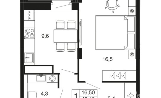 Продажа 1-комн квартиры в новостройке Апрелевка, Пролетарский тупик,  д. 2