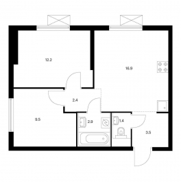 Продажа 2-комн квартиры в новостройке ул. Люблинская, вл. 72 Продажа 2-комн квартиры в новостройке ул. Люблинская, вл. 72