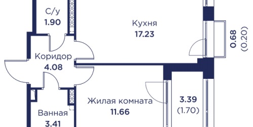 1-комн квартира Кронштадт г., Цитадельское ш.,  к. 3