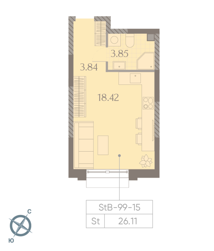 Продажа студии Москва г., Ильменский проезд,  к. 3