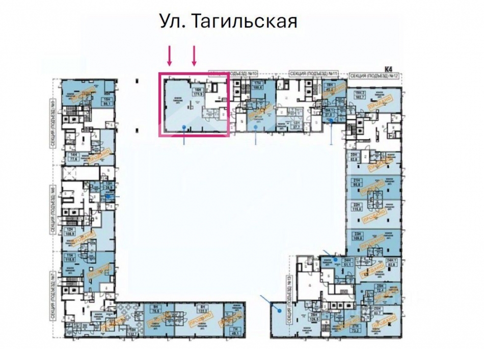 Продажа ПСН ул Тагильская,  д. 4,  к. 24