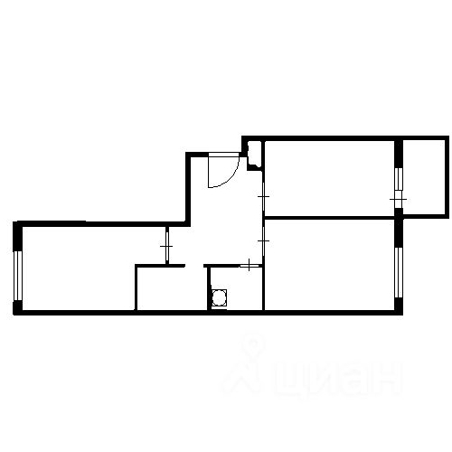 2-комн квартира улица Грибалевой, 7к1