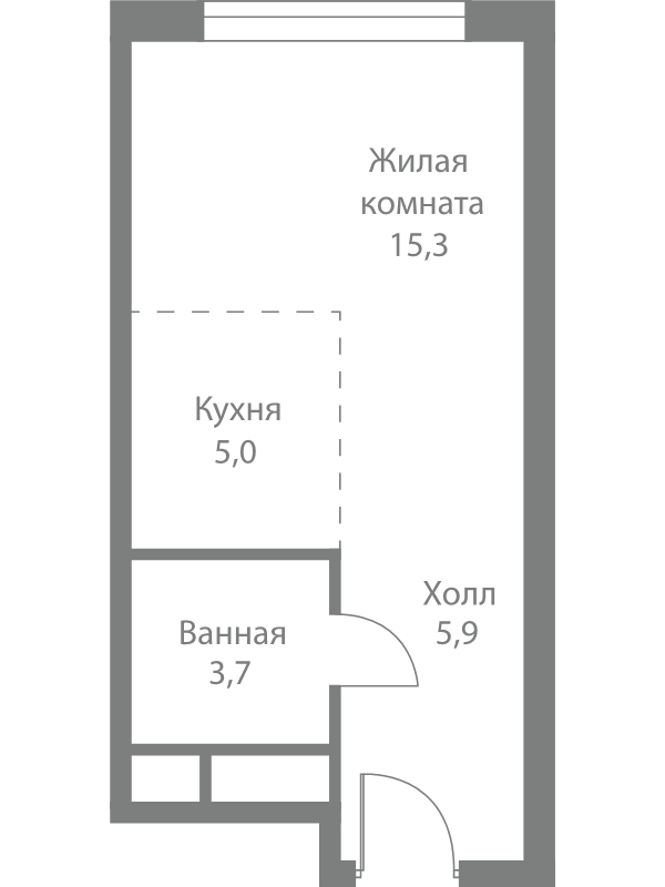 Продажа студии Москва г., Сколковское ш.,  к. 4