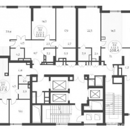 Продажа 3-комн квартиры в новостройке Крылатская ул,  д. 33 к2