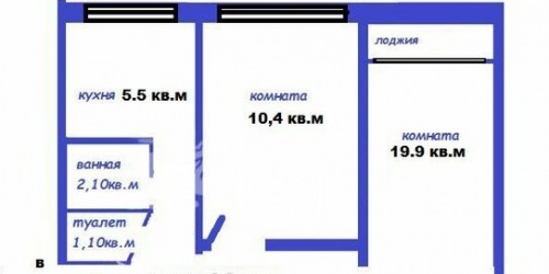2-комн квартира ул Белы Куна,  д. 19,  к. 2