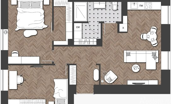 Продажа 3-комн квартиры на вторичном рынке переулок Каховского,  д. 3