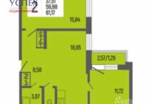 Продажа 2-комн квартиры на вторичном рынке Совхозная улица,  д. 10Б