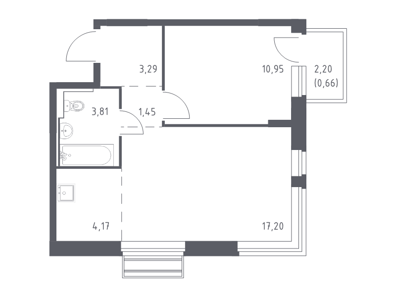 Продажа 1-комн квартиры в новостройке Лайково с., Лесная ул.,  к. 56