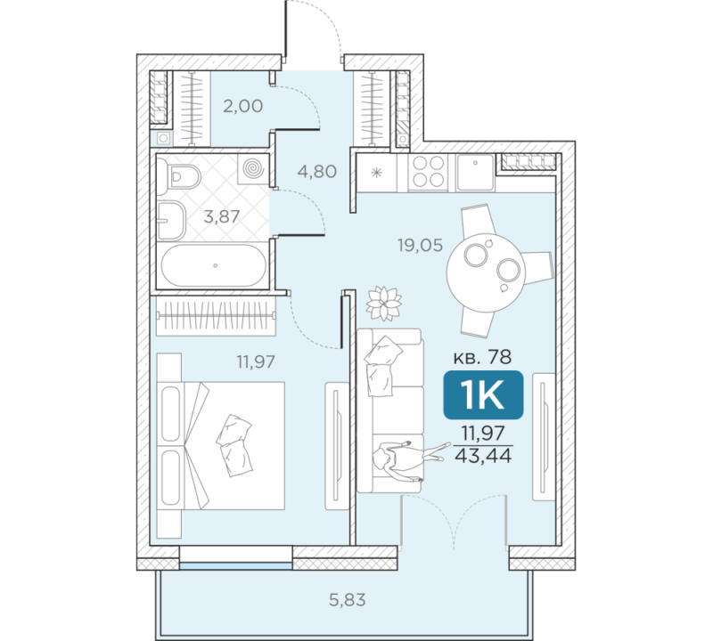 Продажа 1-комн квартиры в новостройке Санкт-Петербург г., Новгородская ул.,  к. 14А
