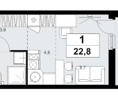Продать Квартиры в новостройке Коммунарка п., Эдварда Грига ул.   18.2.6