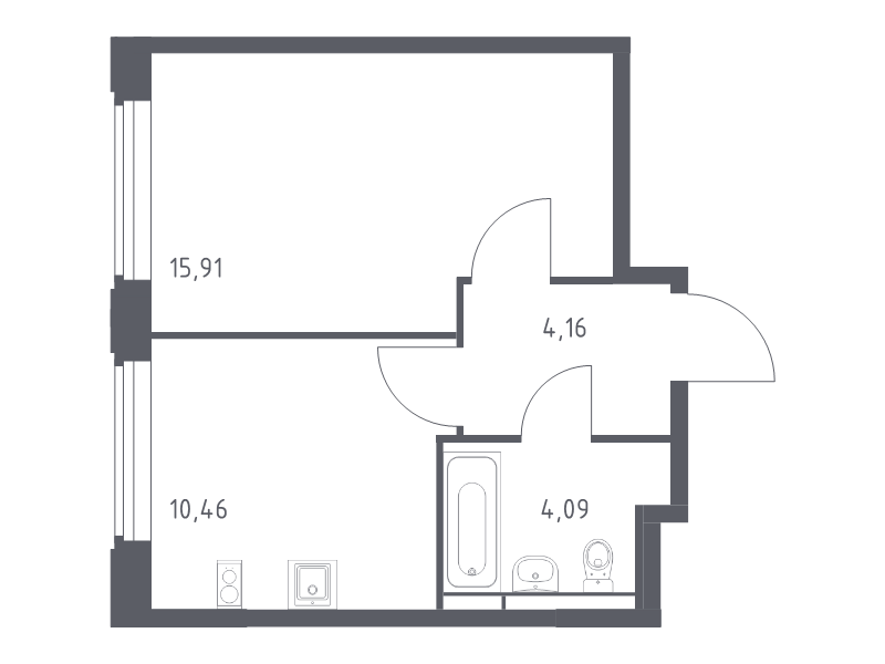 Продажа 1-комн квартиры в новостройке Королёв г., Тихонравова ул.,  к. 1